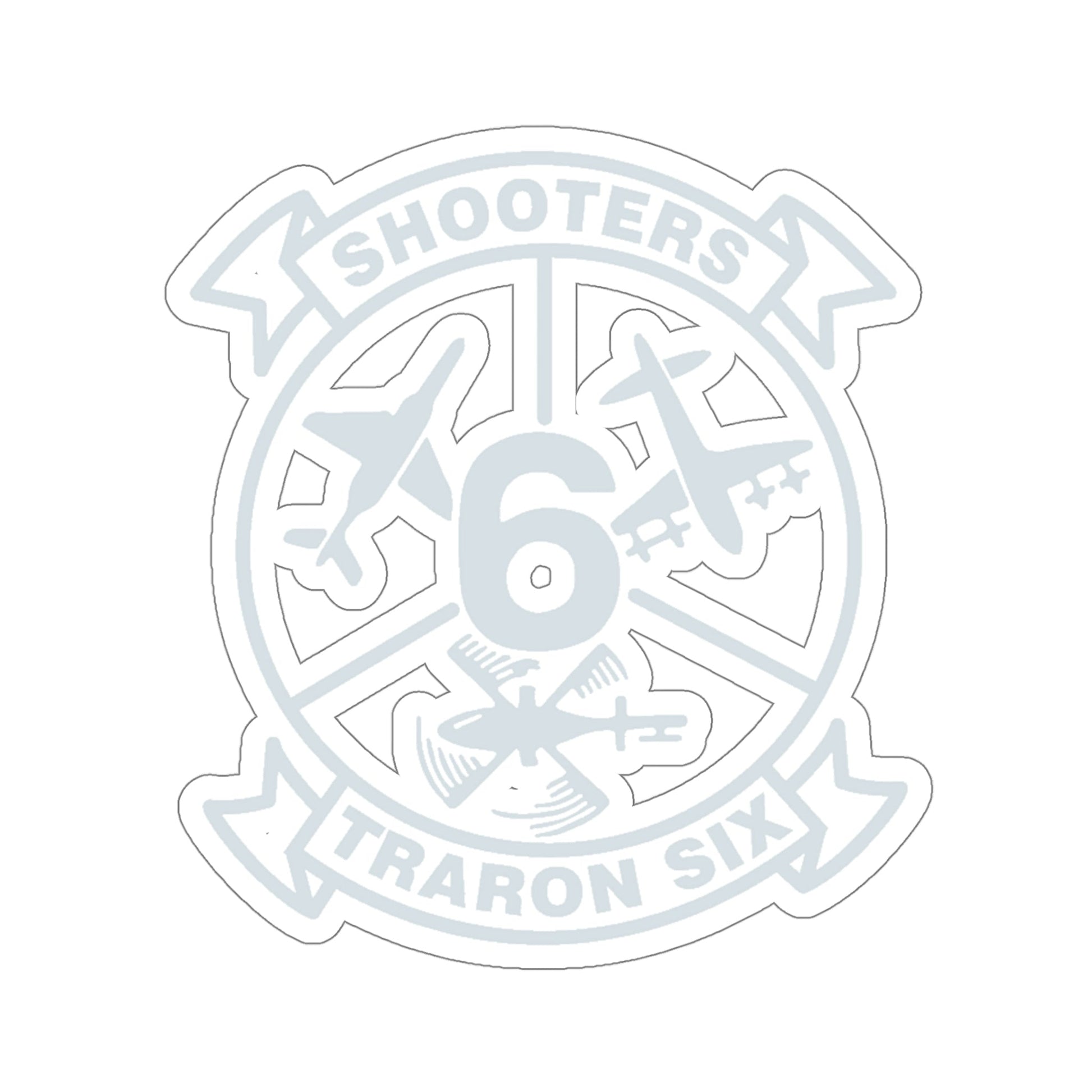 VT 6 TRARON VT6 Shooters (U.S. Navy) STICKER Vinyl Die-Cut Decal-5 Inch-The Sticker Space