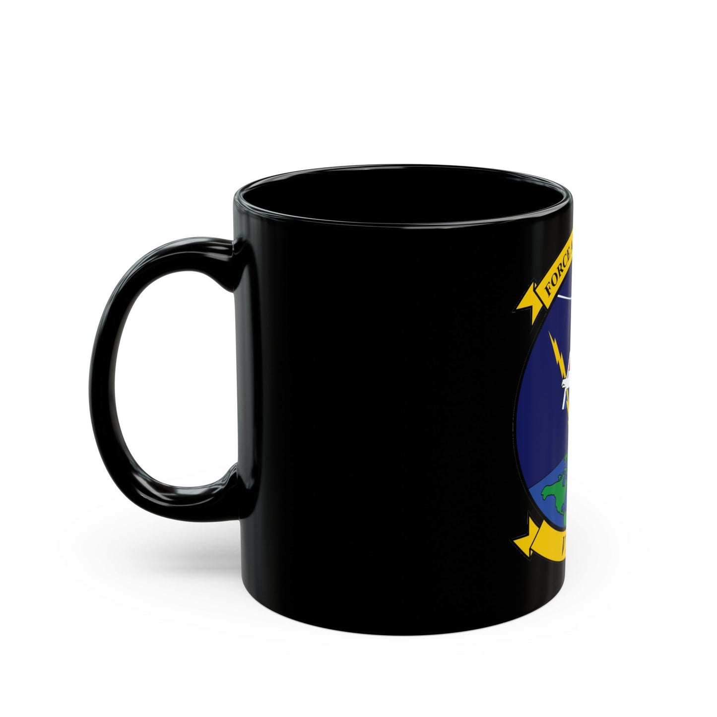 VX 20 Force (U.S. Navy) Black Coffee Mug-The Sticker Space