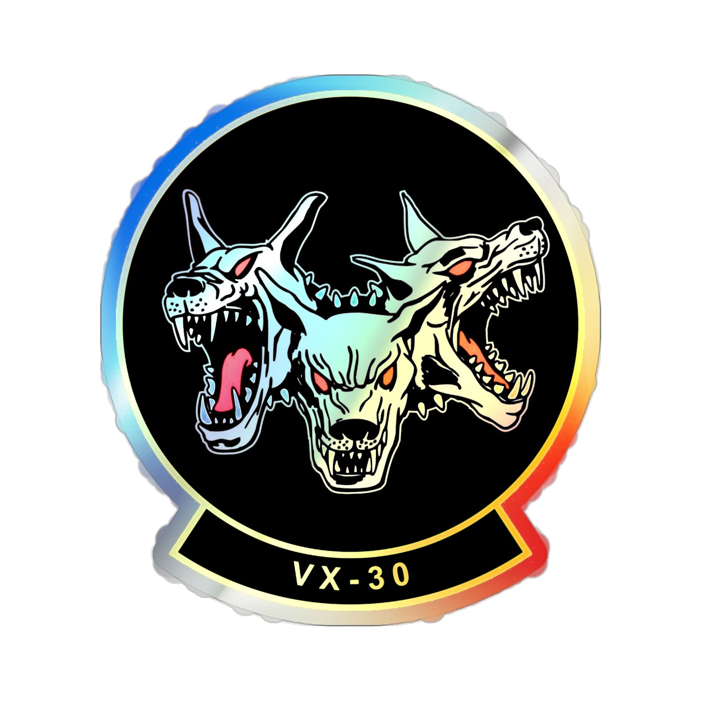 VX 30 Bloodhounds (U.S. Navy) Holographic STICKER Die-Cut Vinyl Decal-2 Inch-The Sticker Space