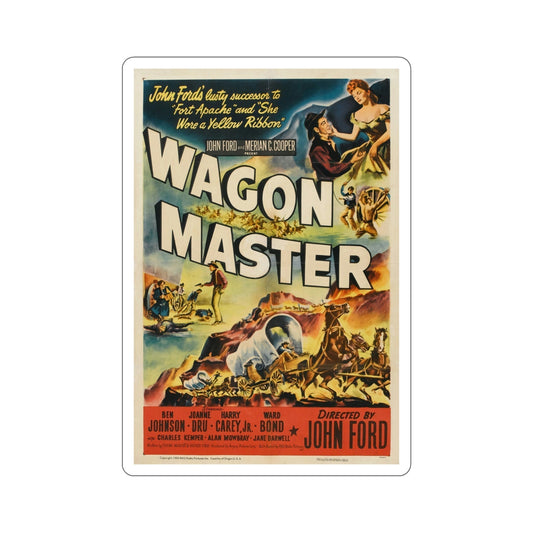 Wagon Master 1950 Movie Poster STICKER Vinyl Die-Cut Decal-6 Inch-The Sticker Space