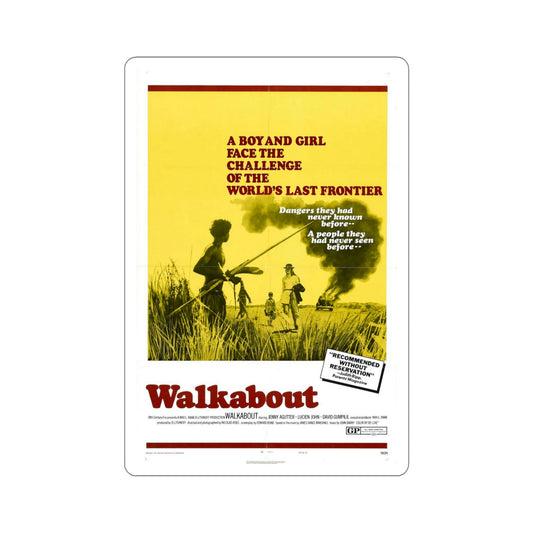 Walkabout 1971 Movie Poster STICKER Vinyl Die-Cut Decal-6 Inch-The Sticker Space