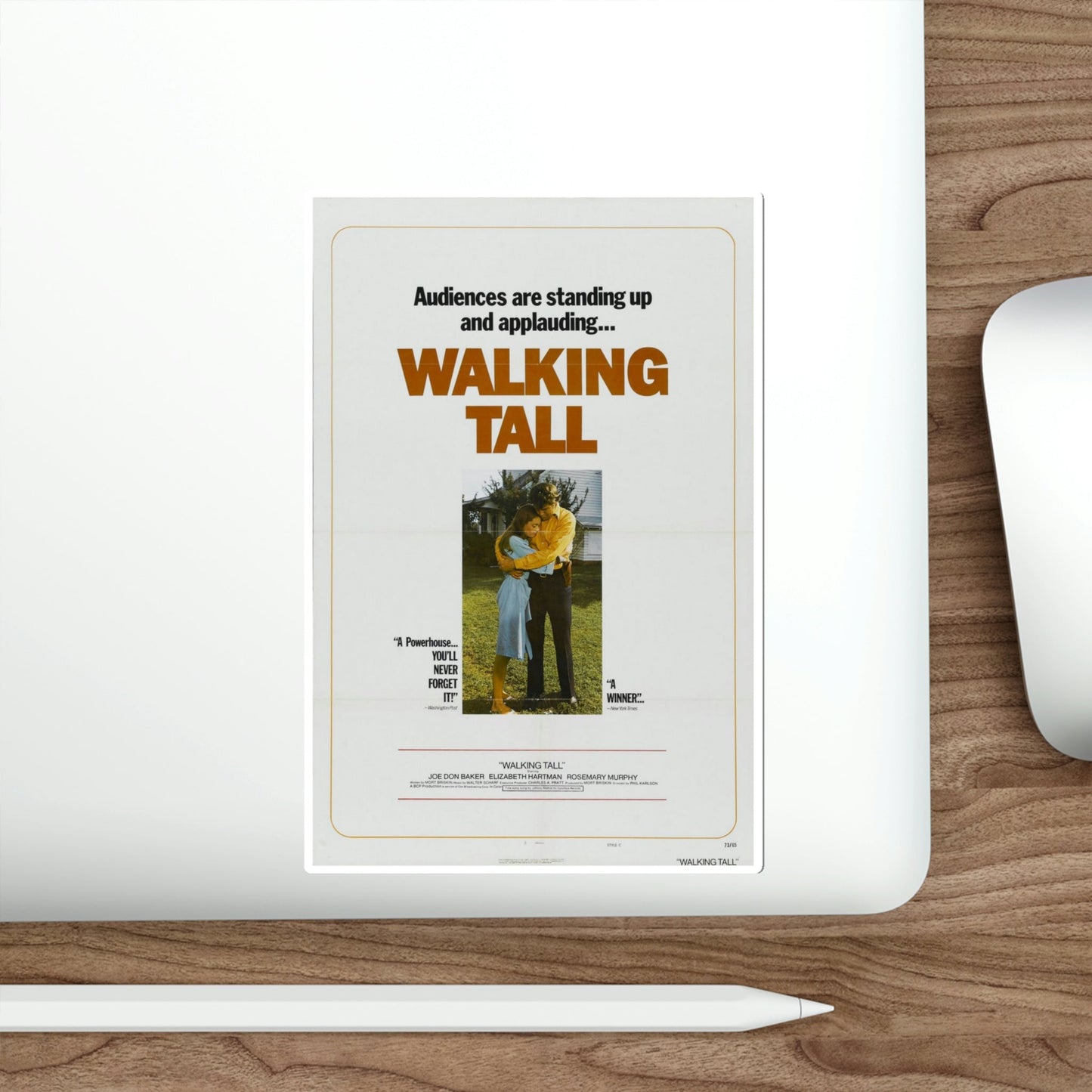 Walking Tall 1973 Movie Poster STICKER Vinyl Die-Cut Decal-The Sticker Space