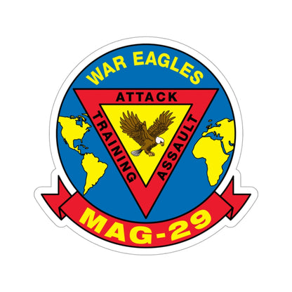War Eagle MAG 29 (USMC) STICKER Vinyl Die-Cut Decal-3 Inch-The Sticker Space
