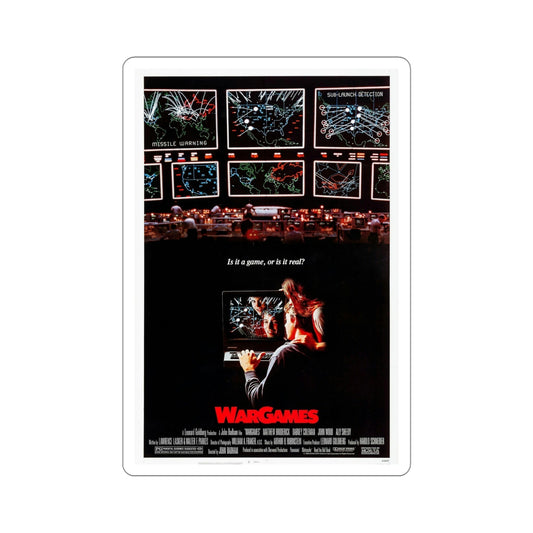 WarGames 1983 Movie Poster STICKER Vinyl Die-Cut Decal-6 Inch-The Sticker Space
