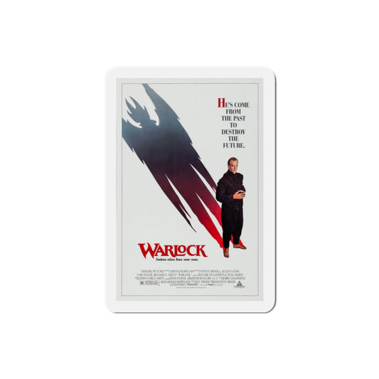 Warlock 1989 Movie Poster Die-Cut Magnet-2" x 2"-The Sticker Space