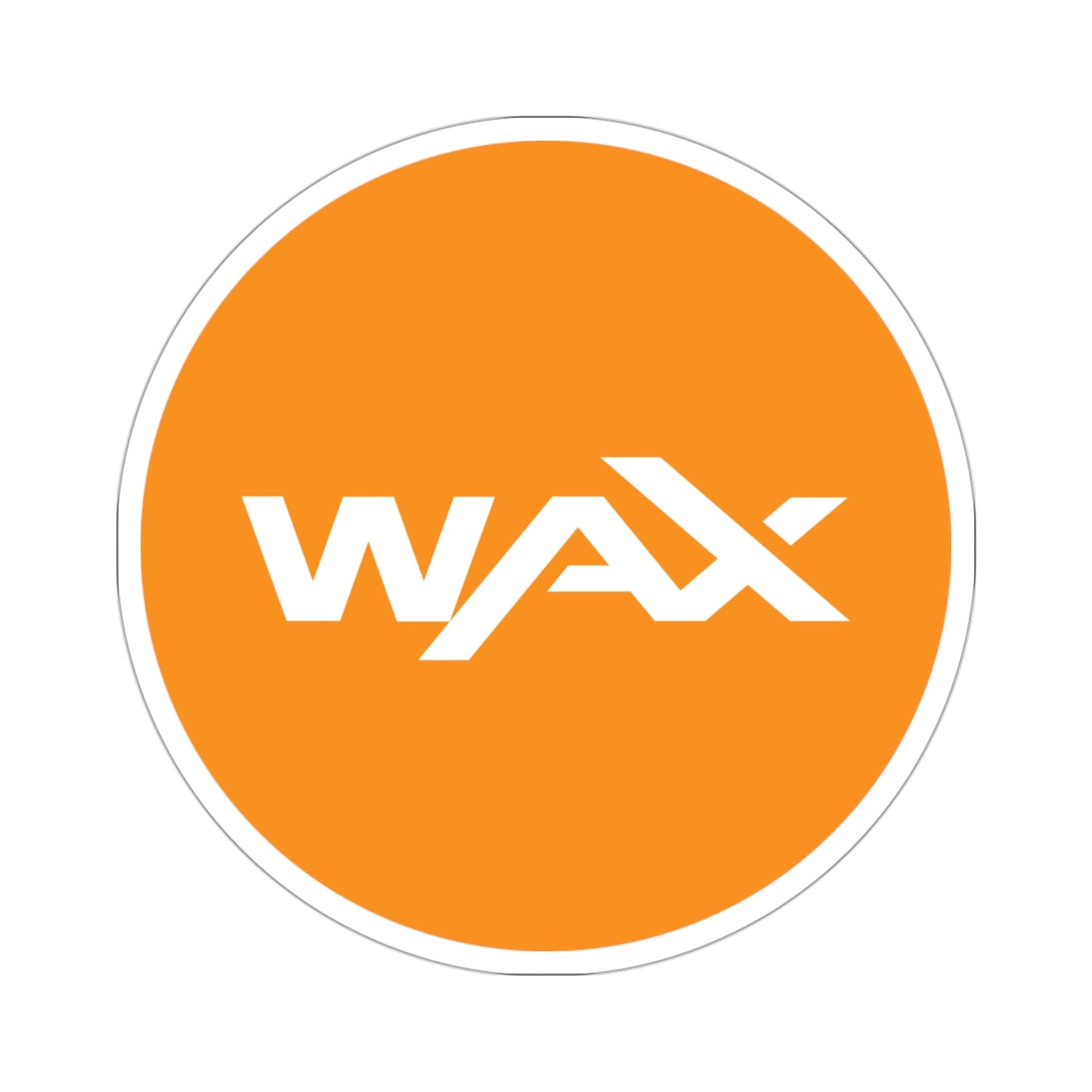 WAX WAXP (Cryptocurrency) STICKER Vinyl Die-Cut Decal-3 Inch-The Sticker Space
