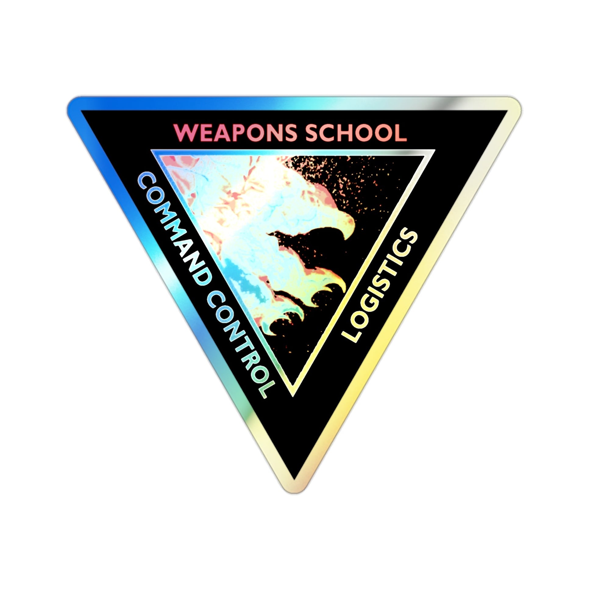 Weapons School Command Control Logistics (U.S. Navy) Holographic STICKER Die-Cut Vinyl Decal-2 Inch-The Sticker Space