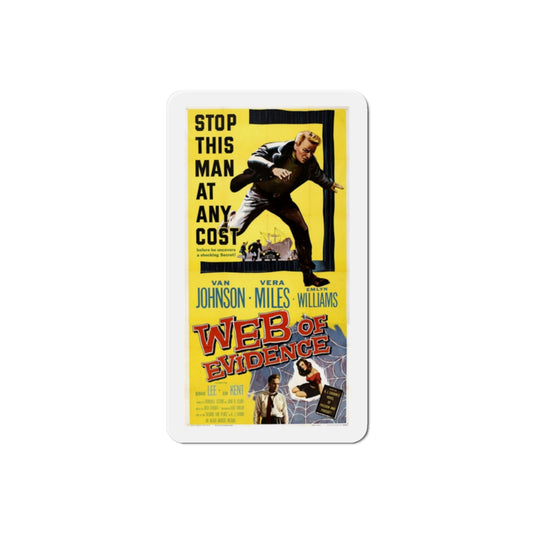 Web of Evidence 1959 Movie Poster Die-Cut Magnet-2 Inch-The Sticker Space