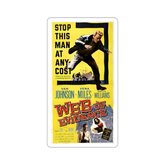 Web of Evidence 1959 Movie Poster STICKER Vinyl Die-Cut Decal-6 Inch-The Sticker Space