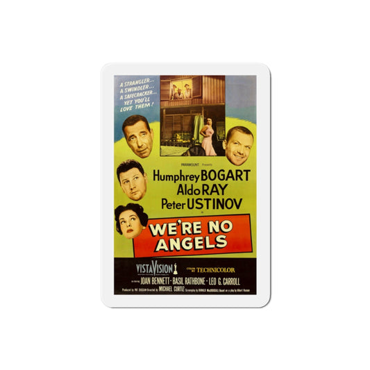 Were No Angels 1955 v2 Movie Poster Die-Cut Magnet-2 Inch-The Sticker Space