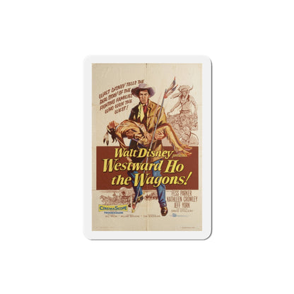 Westward Ho the Wagons 1956 Movie Poster Die-Cut Magnet-3 Inch-The Sticker Space