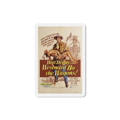 Westward Ho the Wagons 1956 Movie Poster Die-Cut Magnet-4 Inch-The Sticker Space