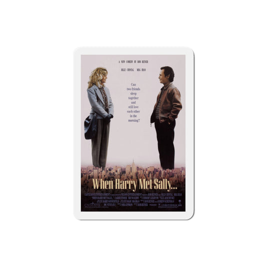 When Harry Met Sally 1989 Movie Poster Die-Cut Magnet-2" x 2"-The Sticker Space