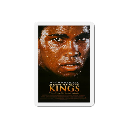 When We Were Kings 1996 Movie Poster Die-Cut Magnet-2" x 2"-The Sticker Space