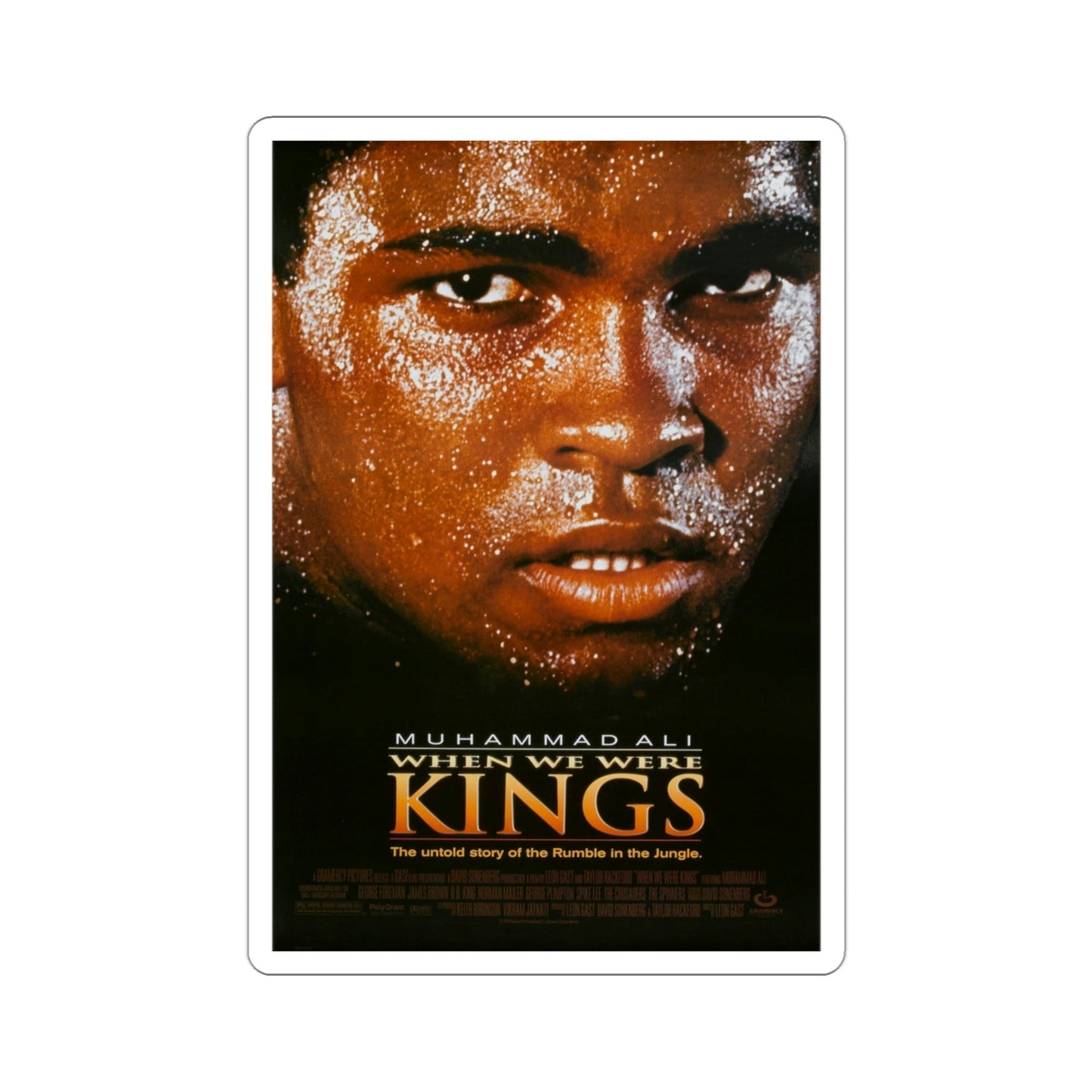When We Were Kings 1996 Movie Poster STICKER Vinyl Die-Cut Decal-3 Inch-The Sticker Space