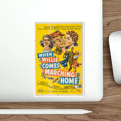 When Willie Comes Marching Home 1950 Movie Poster STICKER Vinyl Die-Cut Decal-The Sticker Space