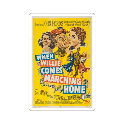 When Willie Comes Marching Home 1950 Movie Poster STICKER Vinyl Die-Cut Decal-3 Inch-The Sticker Space