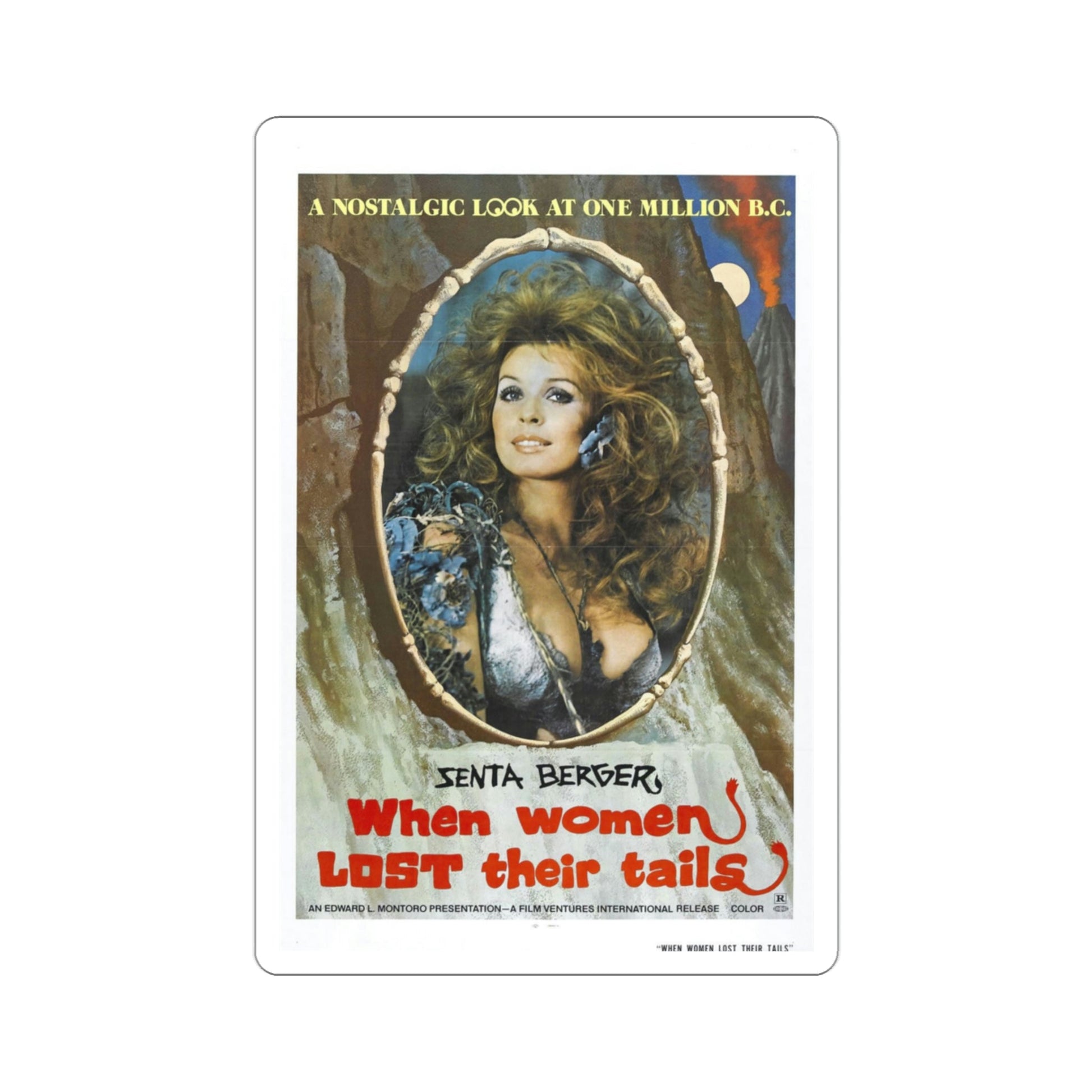 When Women Lost Their Tails 1973 Movie Poster STICKER Vinyl Die-Cut Decal-3 Inch-The Sticker Space