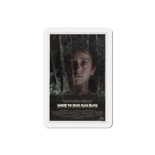 Where the River Runs Black 1986 Movie Poster Die-Cut Magnet-2" x 2"-The Sticker Space