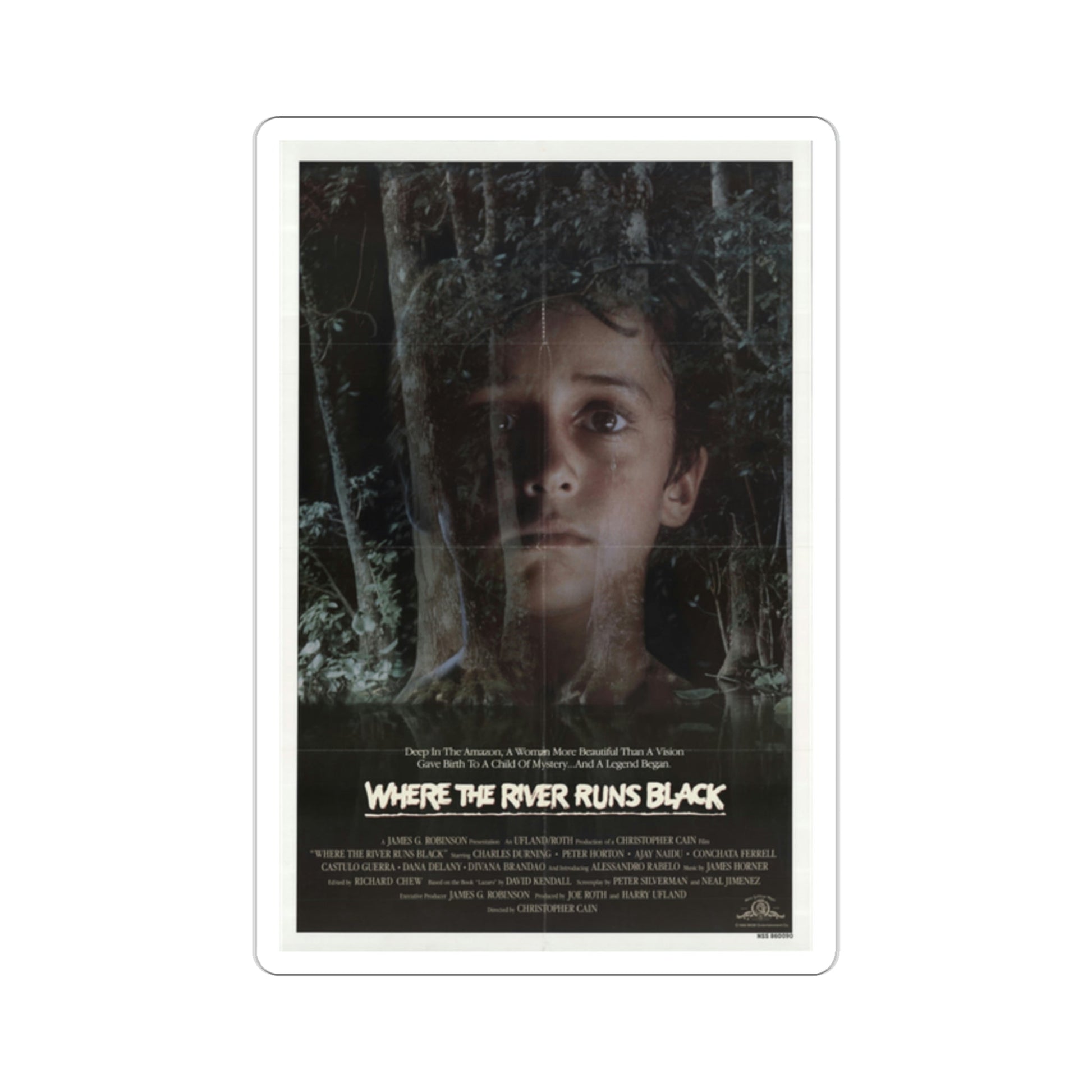 Where the River Runs Black 1986 Movie Poster STICKER Vinyl Die-Cut Decal-2 Inch-The Sticker Space