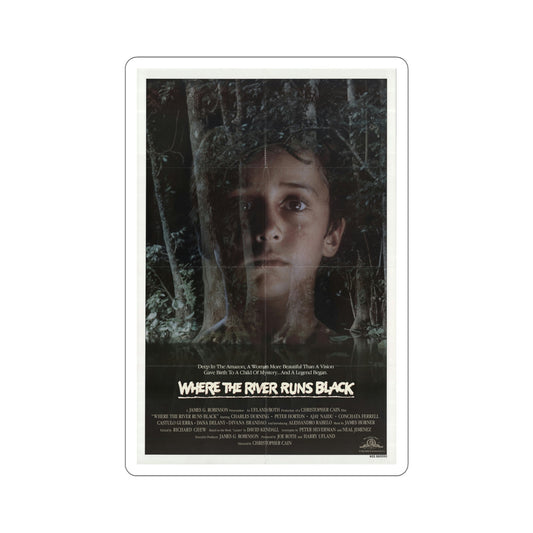 Where the River Runs Black 1986 Movie Poster STICKER Vinyl Die-Cut Decal-6 Inch-The Sticker Space