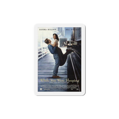 While You Were Sleeping 1995 Movie Poster Die-Cut Magnet-5" x 5"-The Sticker Space