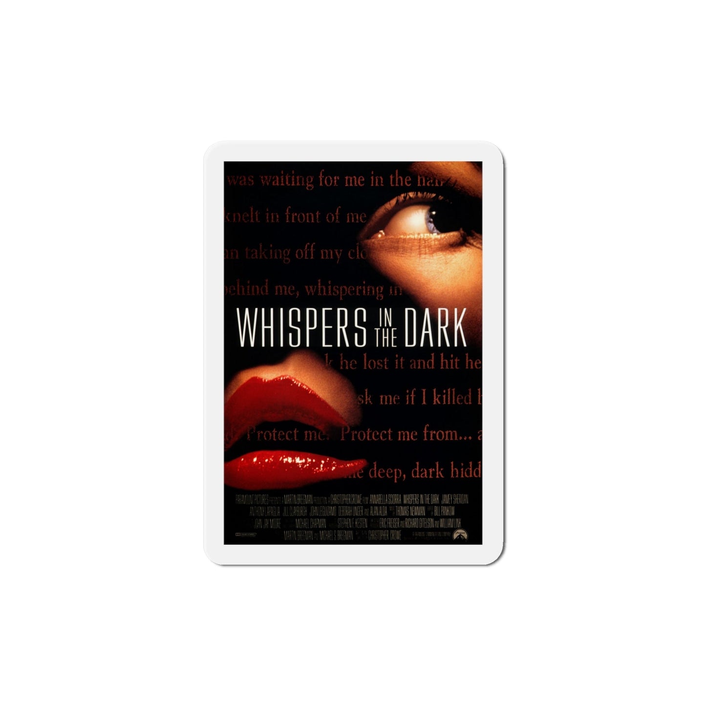 Whispers in the Dark 1992 Movie Poster Die-Cut Magnet-6 Inch-The Sticker Space