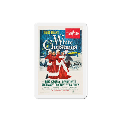 White Christmas 1954 Movie Poster Die-Cut Magnet-3 Inch-The Sticker Space