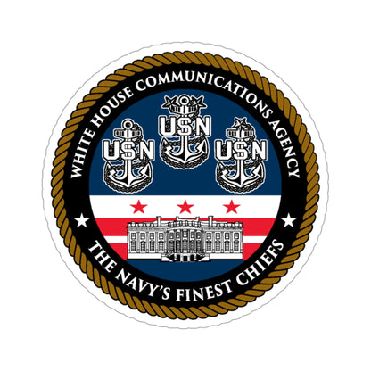 White House Communications (U.S. Navy) STICKER Vinyl Die-Cut Decal-3 Inch-The Sticker Space