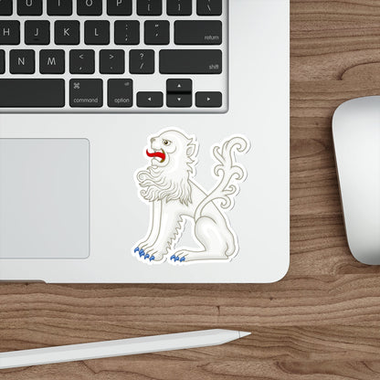White Lion of Mortimer Badge of Edward IV STICKER Vinyl Die-Cut Decal-The Sticker Space