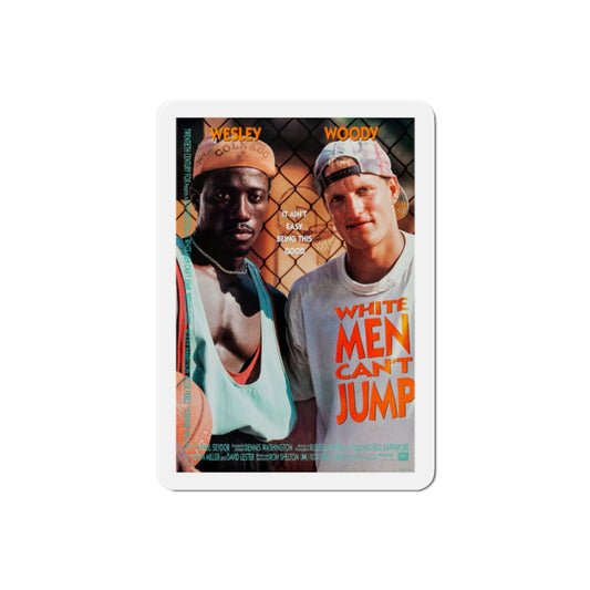 White Men Cant Jump 1992 Movie Poster Die-Cut Magnet-2" x 2"-The Sticker Space