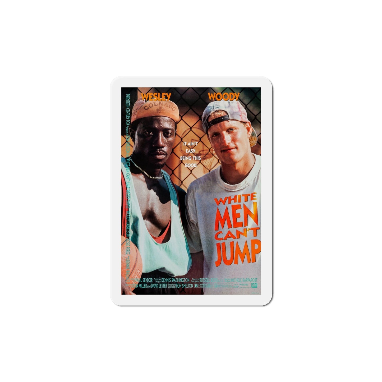 White Men Cant Jump 1992 Movie Poster Die-Cut Magnet-6 Inch-The Sticker Space
