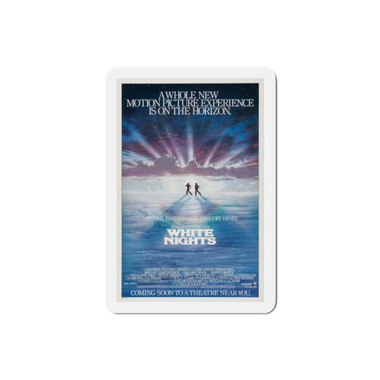 White Nights 1985 Movie Poster Die-Cut Magnet-2" x 2"-The Sticker Space