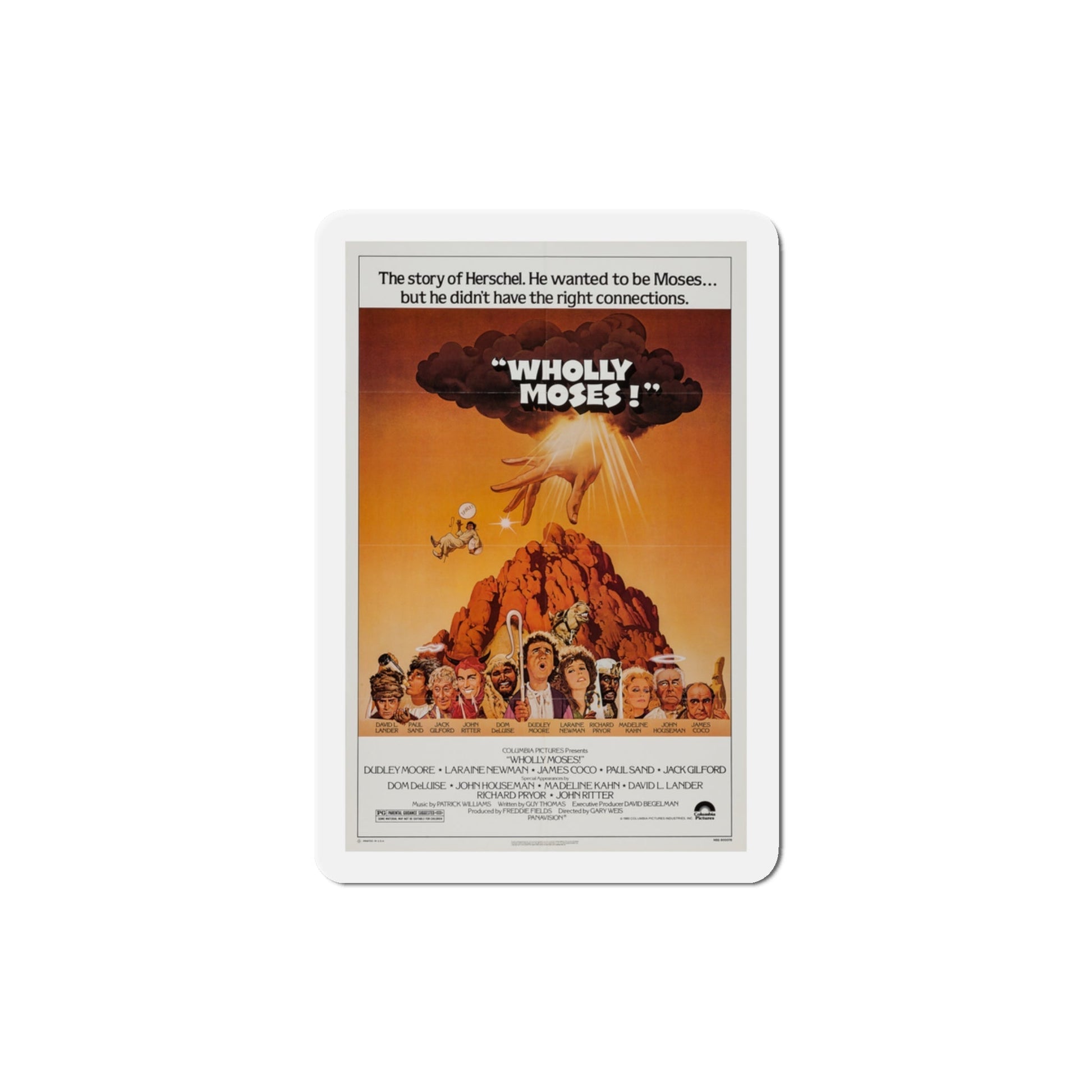 Wholly Moses 1980 Movie Poster Die-Cut Magnet-3" x 3"-The Sticker Space