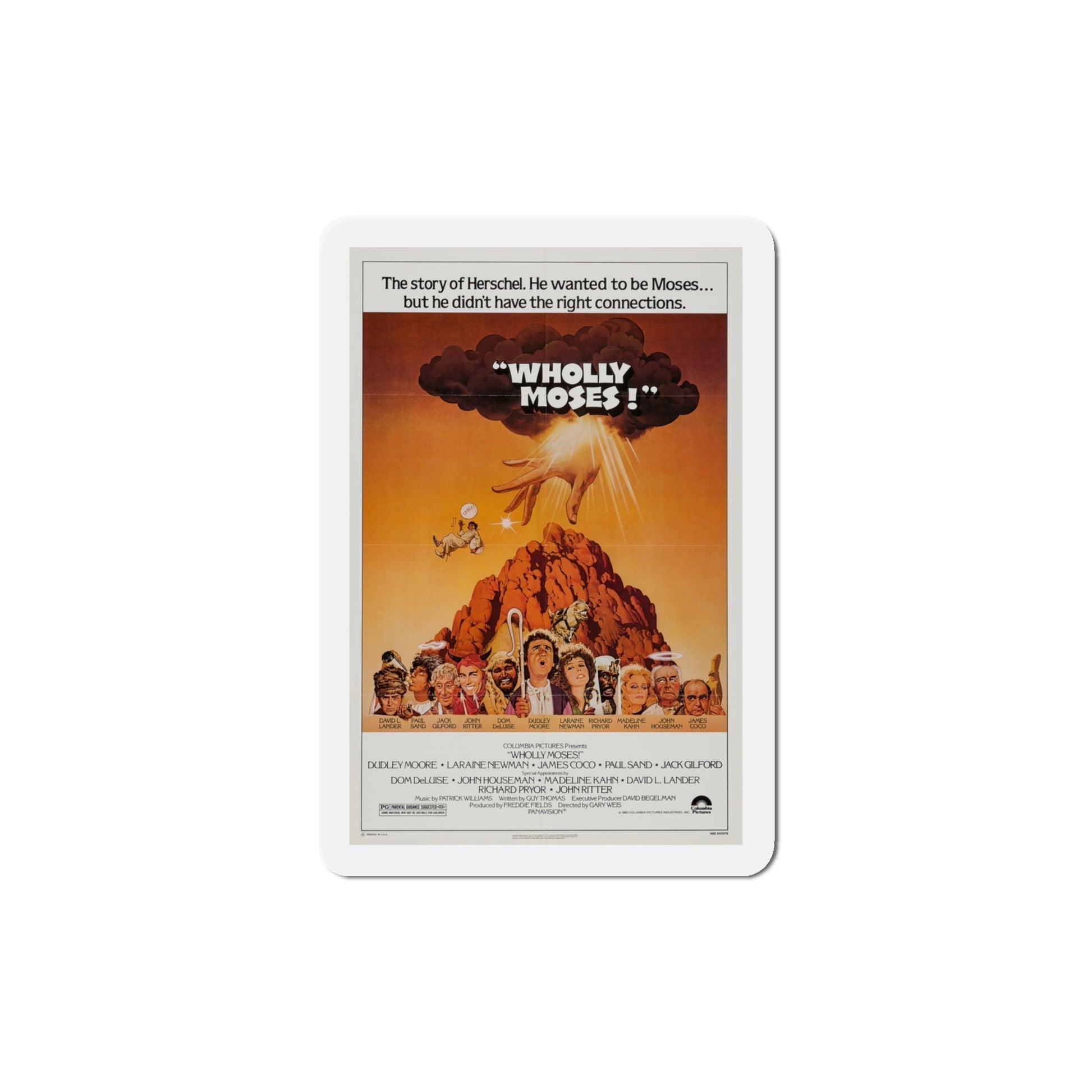 Wholly Moses 1980 Movie Poster Die-Cut Magnet-4" x 4"-The Sticker Space