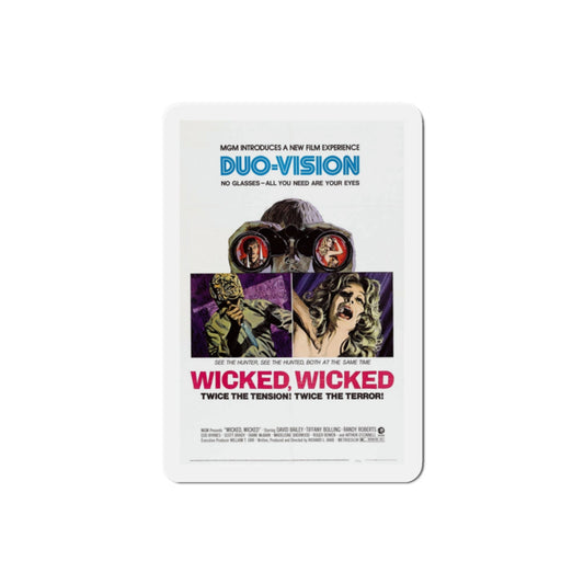 Wicked Wicked 1973 Movie Poster Die-Cut Magnet-2" x 2"-The Sticker Space
