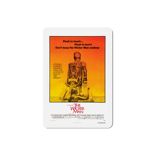 Wicker Man 1973 Movie Poster Die-Cut Magnet-2" x 2"-The Sticker Space