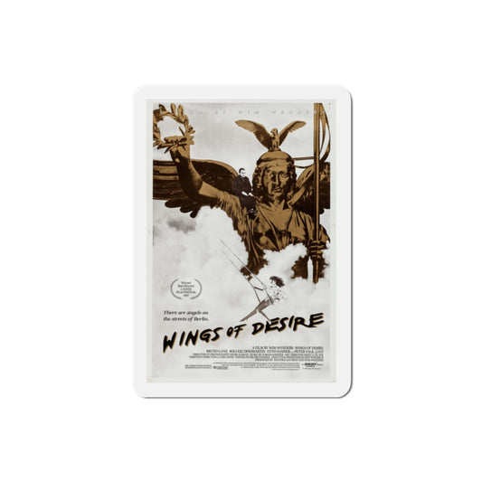 Wings of Desire 1988 Movie Poster Die-Cut Magnet-2" x 2"-The Sticker Space