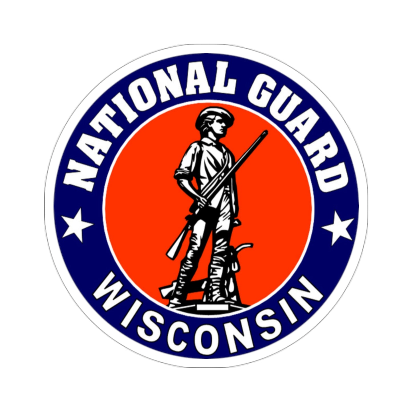 Wisconsin National Guard STICKER Vinyl Die-Cut Decal-2 Inch-The Sticker Space