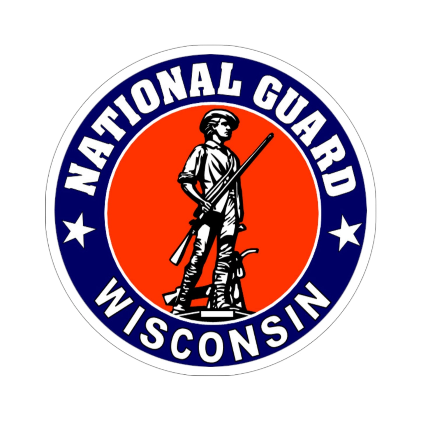 Wisconsin National Guard STICKER Vinyl Die-Cut Decal-3 Inch-The Sticker Space