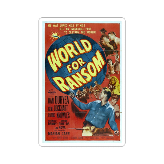 World for Ransom 1954 Movie Poster STICKER Vinyl Die-Cut Decal-6 Inch-The Sticker Space