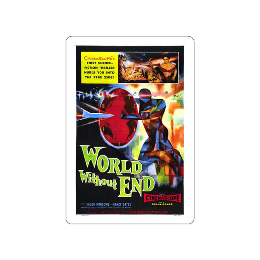 WORLD WITHOUT END 1956 Movie Poster STICKER Vinyl Die-Cut Decal-White-The Sticker Space