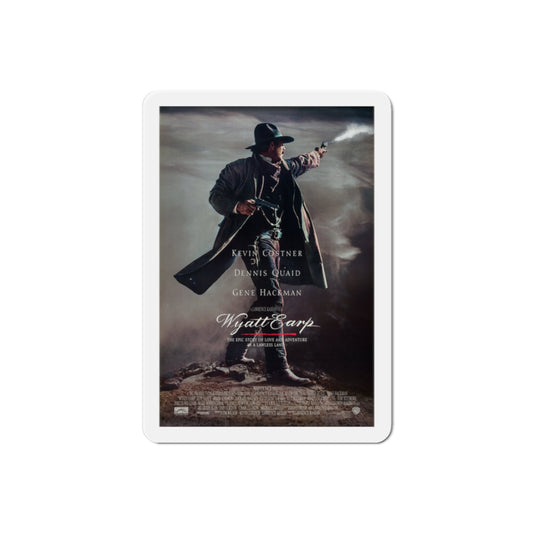 Wyatt Earp 1994 Movie Poster Die-Cut Magnet-2" x 2"-The Sticker Space