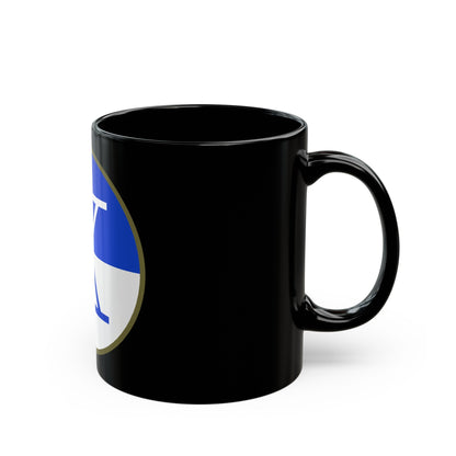 X Corps (U.S. Army) Black Coffee Mug-The Sticker Space