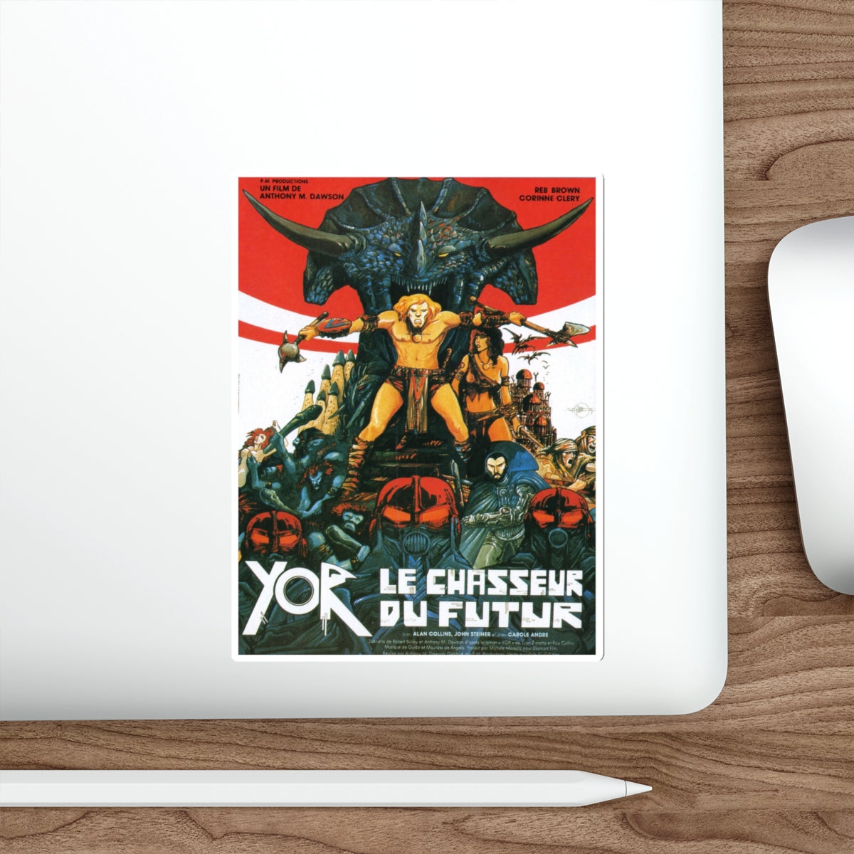 YOR THE HUNTER FROM THE FUTURE 1983 Movie Poster STICKER Vinyl Die-Cut Decal-The Sticker Space