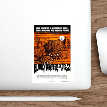 ZAAT (BLOODWATERS OF DR.Z) 1971 Movie Poster STICKER Vinyl Die-Cut Decal-The Sticker Space