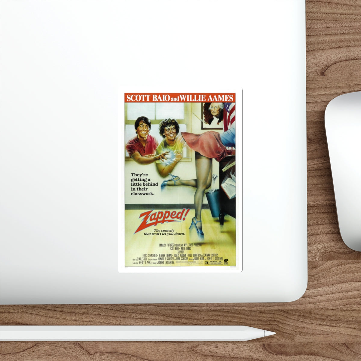 ZAPPED 1982 Movie Poster STICKER Vinyl Die-Cut Decal-The Sticker Space