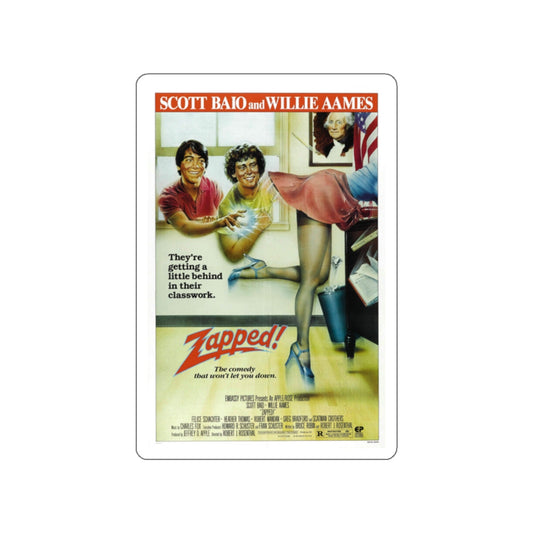 ZAPPED 1982 Movie Poster STICKER Vinyl Die-Cut Decal-White-The Sticker Space