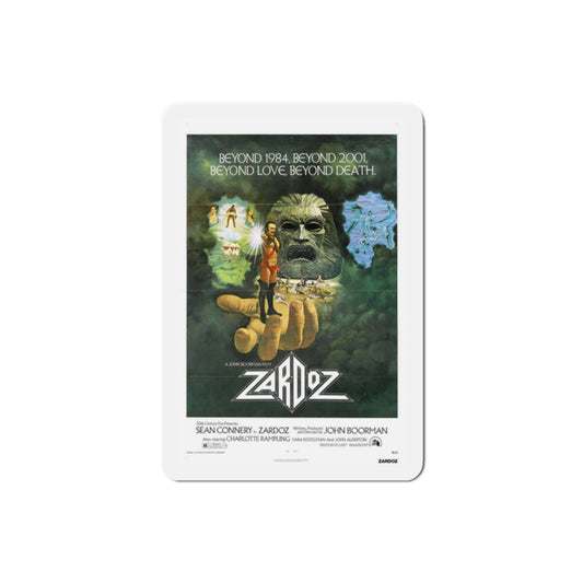 Zardoz 1974 Movie Poster Die-Cut Magnet-2" x 2"-The Sticker Space