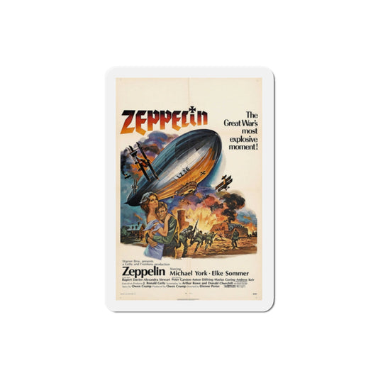 Zeppelin 1971 Movie Poster Die-Cut Magnet-2" x 2"-The Sticker Space